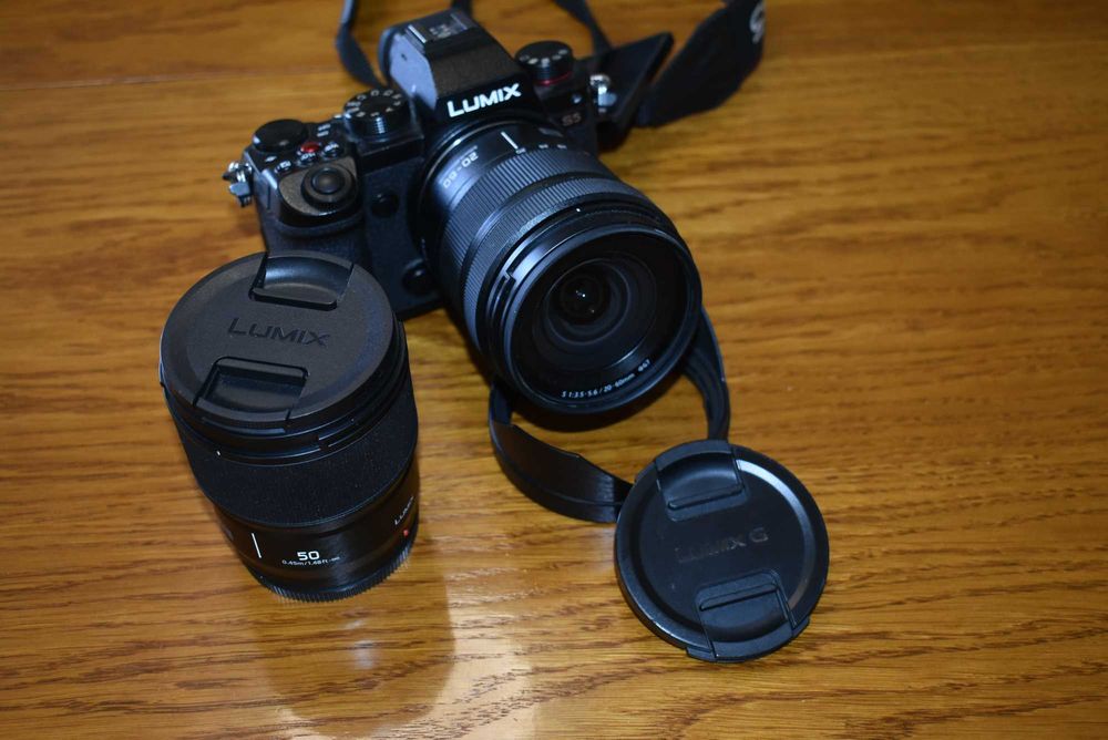 Panasonic Lumix S5 + Lumix S 20-60mm + Lumix S 50mm f/1.8 – Пълен комплект, отлично състояние