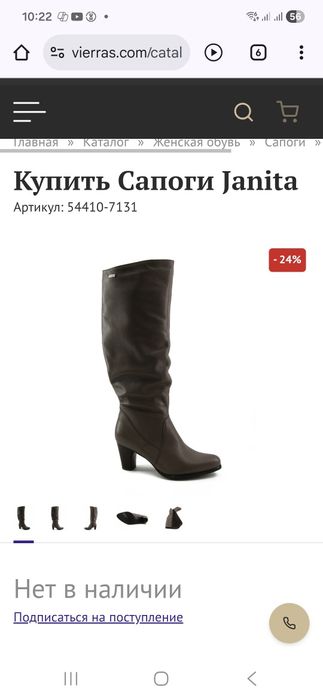 Сапоги демисезонные