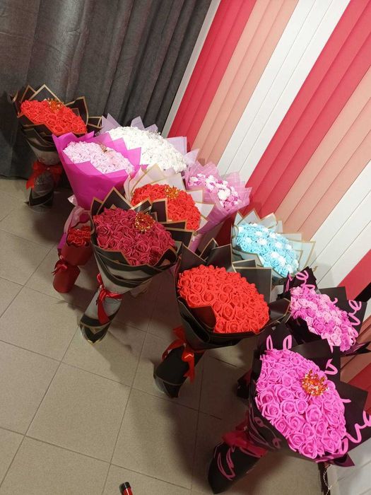 Букет от вечни рози