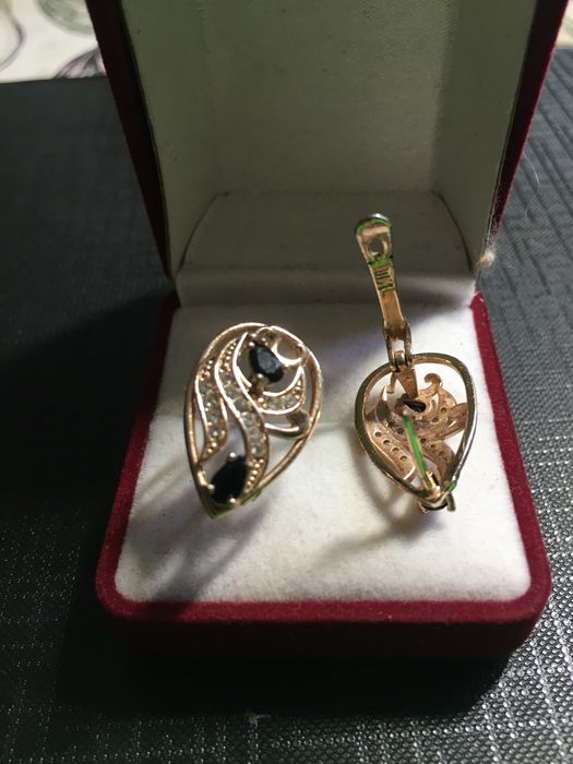 Серьги СССР серебро