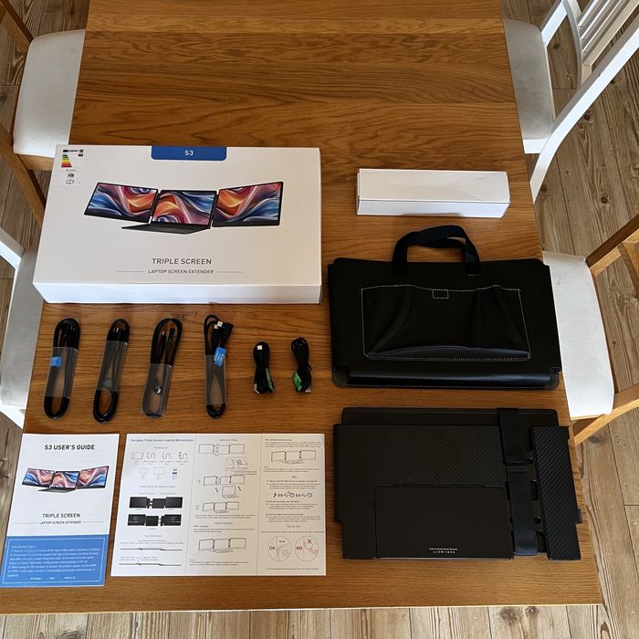 Dublu Monitor Extensibil 14” Inch Full Hd TeamGee S3 Pentru Laptop sau Desktop