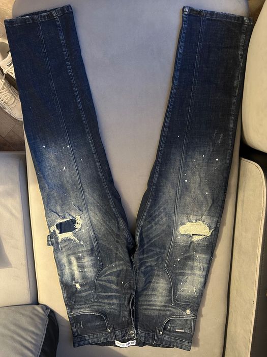 Дънки тъмно синьо