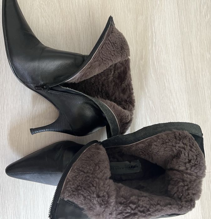 Продам сапожки, кожанные