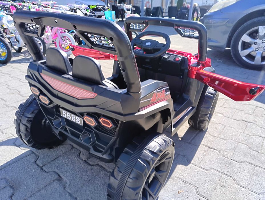 TEXAS акумулаторен джип FAST UTV червен