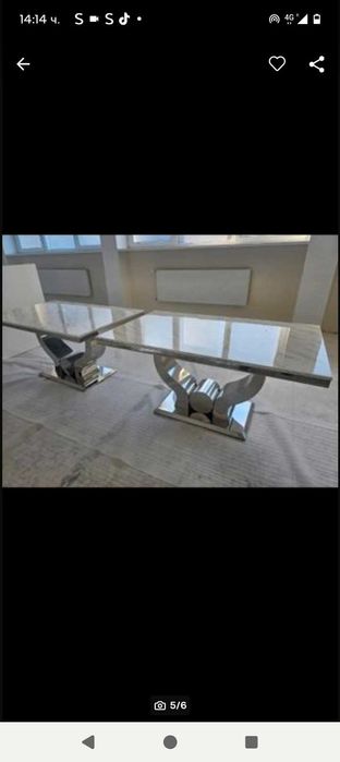 Комплект маси и столове един комплект 600€