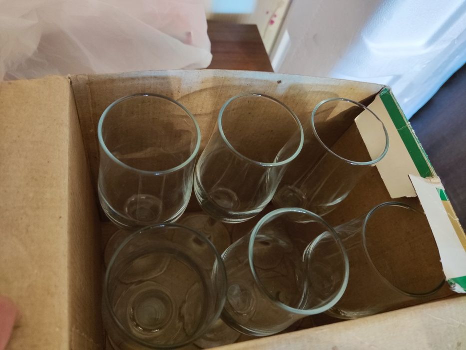 Фужеры новые набор Тюльпан