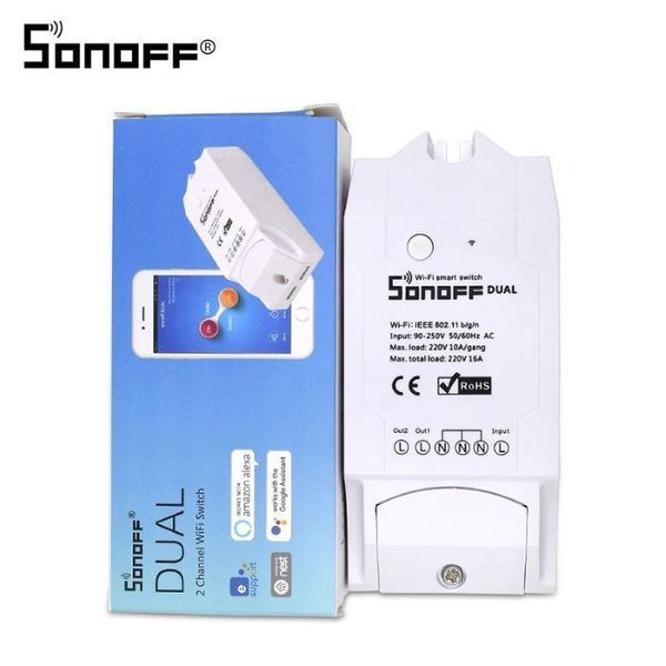 Sonoff – dual r2 прекъсвач – управление на две устройства 16а/3500w