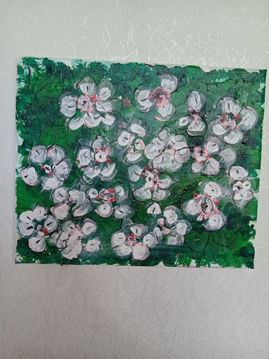 Пролетни цветя авторска картина