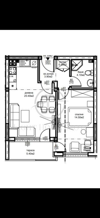 Продава се Двустаен апартамент в Пловдив, Южен - 57 кв.м за 1492 €/кв.м - Снимка #6
