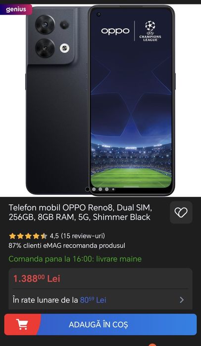 Oppo reno 8 5G NOU
