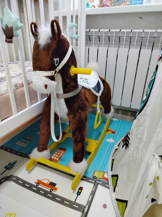 Детская лошадь кочалка