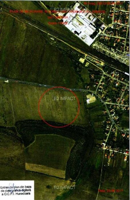 Teren arabil 11.791 mp Simeria, Jud. Hunedoara