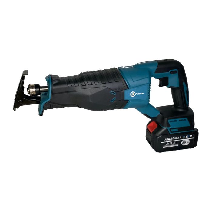 Fierastrau sabie XForce, taie Oase/Metal/Lemn, 2 Baterii 4Ah, 4 panze