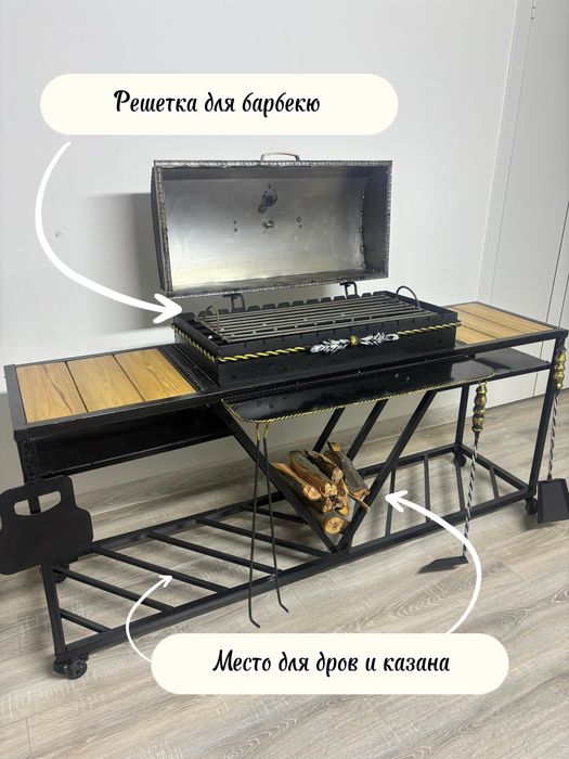 Мангал барбекю в стиле лофт