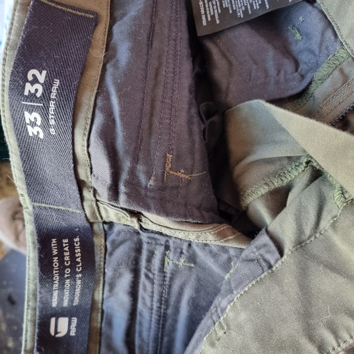 Pantaloni  cargo G-Raw CASUAL,kaki,mărimea 33/32.Noi.Regular fit