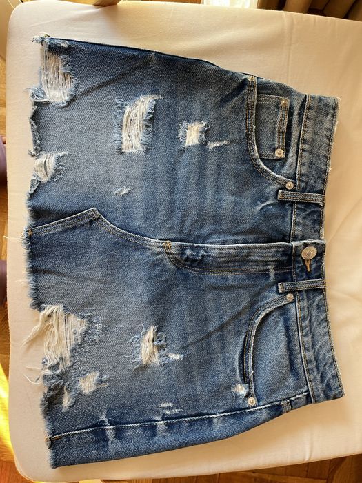Дънкова къса пола ZARA - размер S