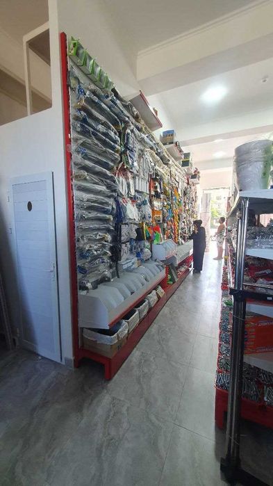 стеллажи для строительных товаров stelaj hujalik mollariga stelaj