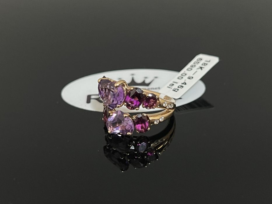 Bijuteria Royal CB : Inel dama aur 18k 9,46gr 10 diamante naturale