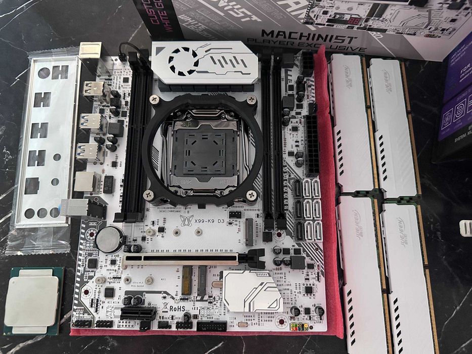 Топовые белые комплекты MACHINIST X99 K9-D3/ Озу 16 гб / куллер