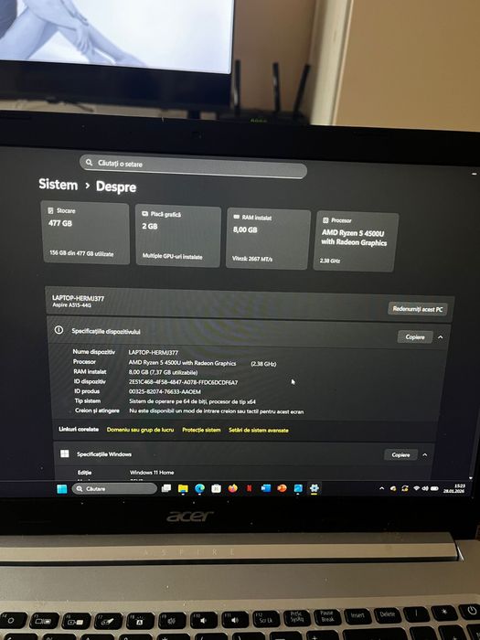 vand laptop acer in stare super
