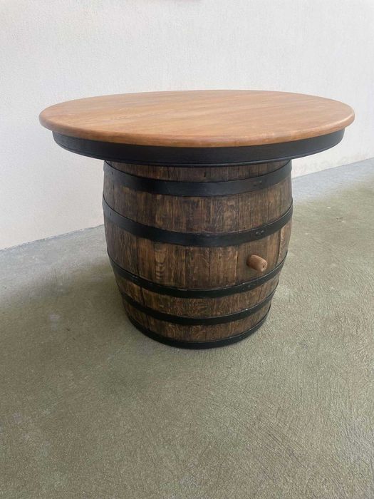 Masa din butoi de lemn decor rustic