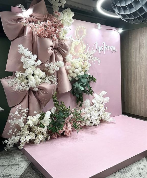 Баннер фотозона 8 марта