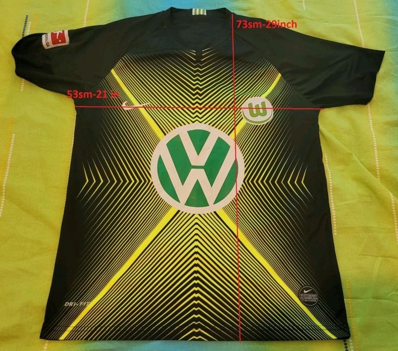 Вратарска тениска на Волфсбург/Найк/Л размер