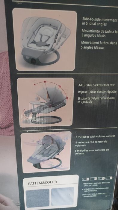 Шезлонг детский люлька качалка