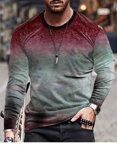 Блузи с принт - дълъг ръкав