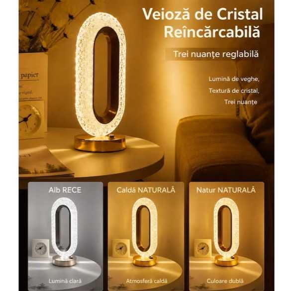 OEM Lampa LED Decorativa cu Efect Cristal,
