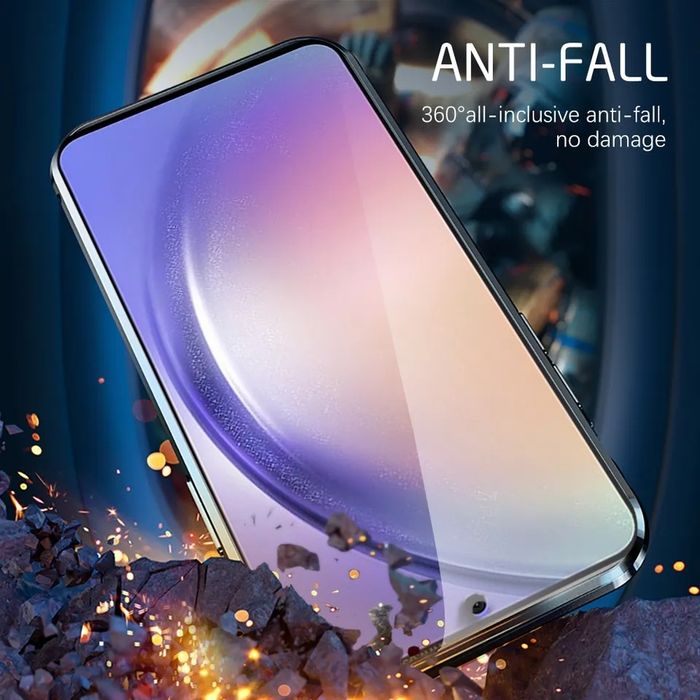 Двоен Магнитен Кейс за Samsung Galaxy A14 A34 A54 A13 A53 5G Супер Защ