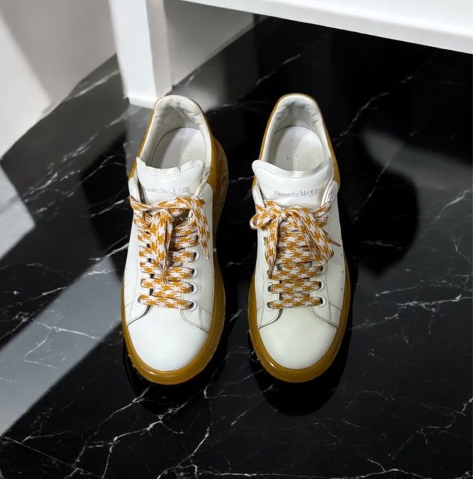 Alexander McQueen Oversized Sneaker 'White Mustard'