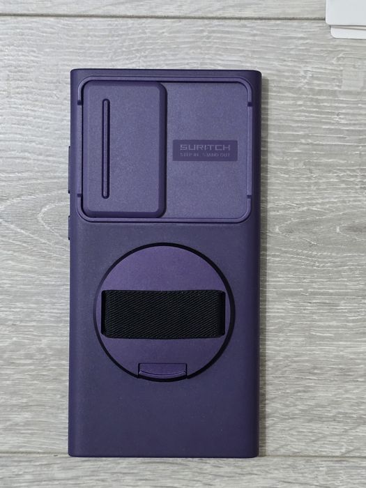 Husă Samsung Galaxy S24 Ultra – Curea rotativă 360° + Capac glisant