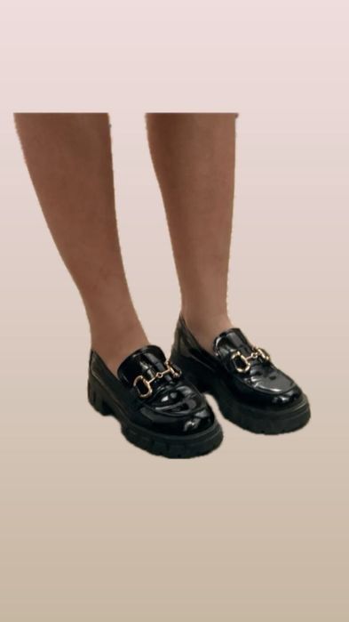 JOSINY лоферы чёрные (минималистичные)