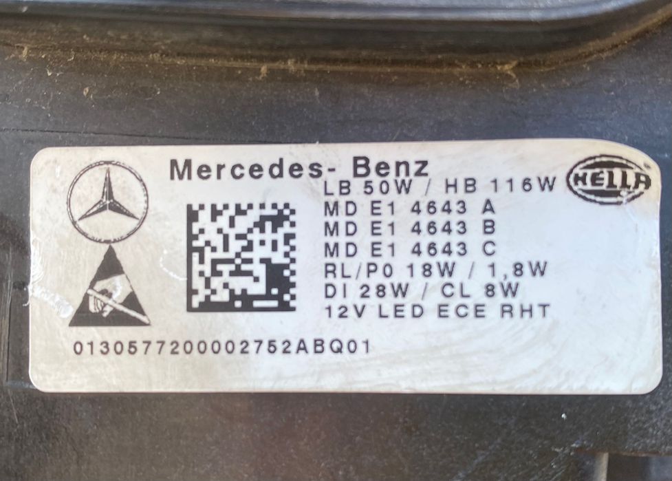 Фарове far MULTIBEAM LED фар за Мерцедес ЦЛС Mercedes CLS W257