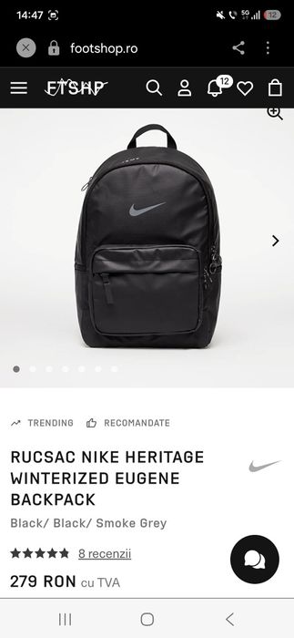 Vand ghiozdan Nike  impermeabil 45×30×15 cm