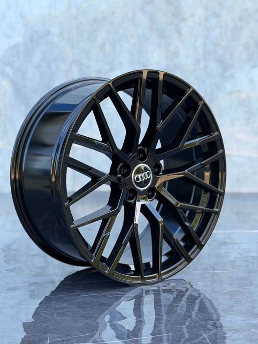 Jante Roti Audi R20 5x112 Black A4 A5 A6 A7 A8 Q3 Q5 Q7 Q8 SQ7 SQ8 RSQ8 E-Tron Aliaj Nou