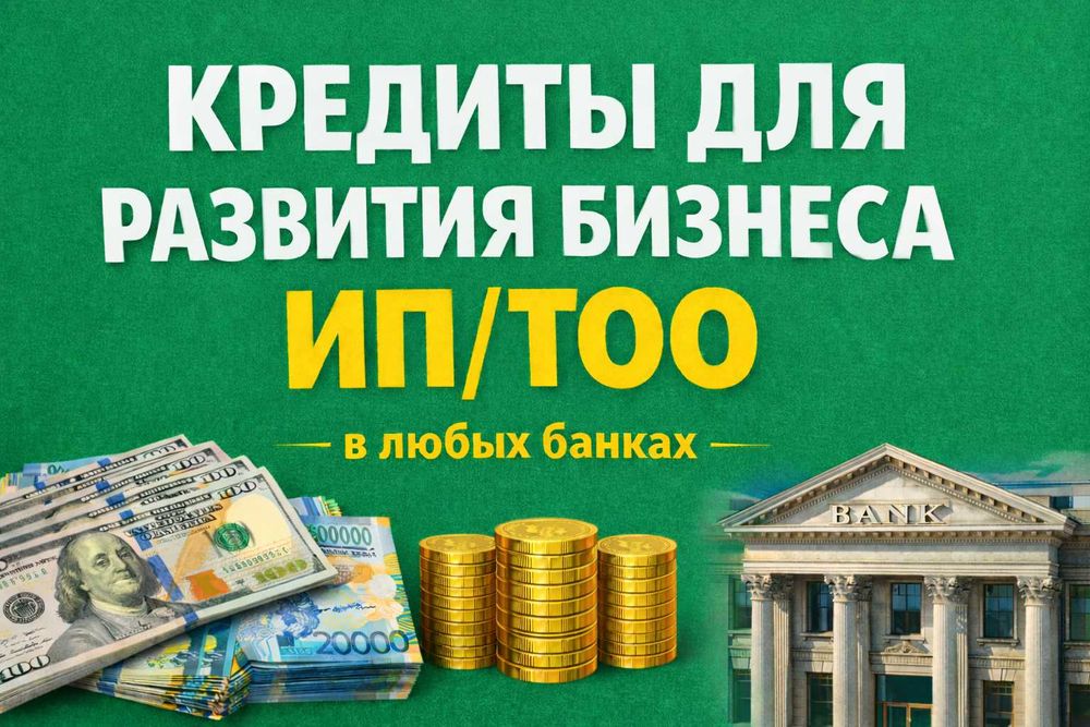 Помощь в получении кредитов для ИП и ТОО