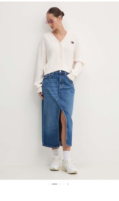 Дънкова пола Tommy Jeans midi  26