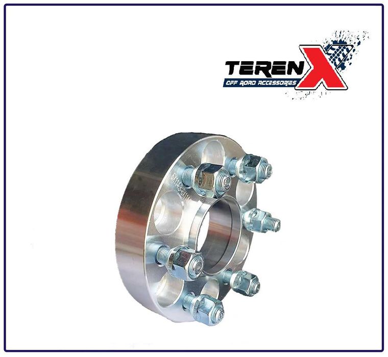 Set 4 Flanse distantiere Nissan Navara D40, 6X114.3, CB 66.1, M12X1.25