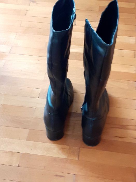 Cizme inalte, piele