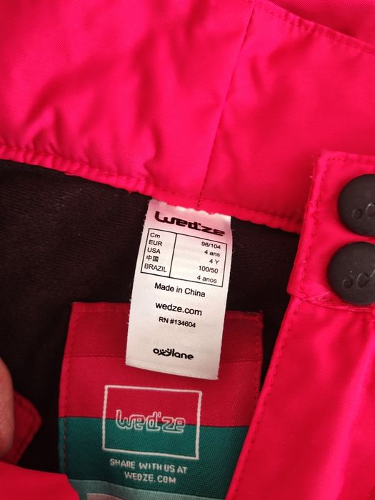 Ски яке и панталон 5 -6 г wedzi