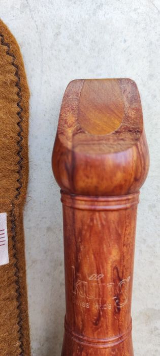 Оригинален швейцарски рекордер (блок флейта) KUNG. Kung Sopranino в "F