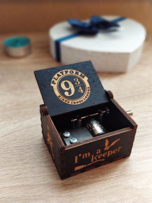 Дървена музикална кутийка Хари Потър