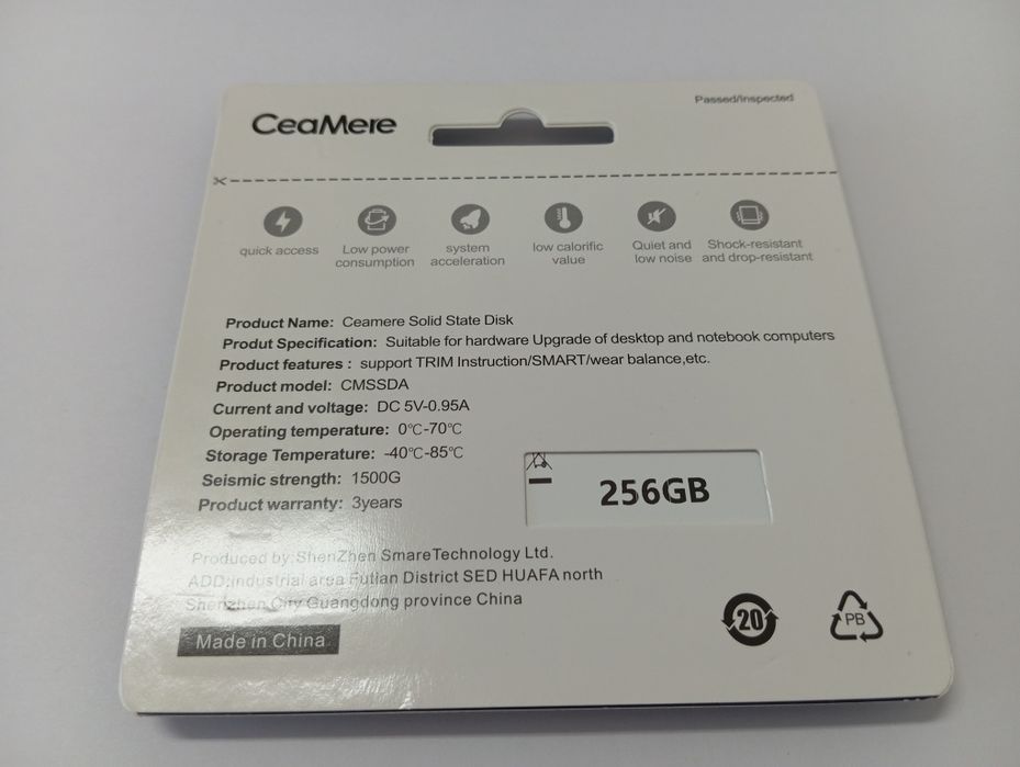 Продам SSD 256 Гб