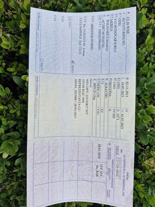 Vand masina Opel Meriva
