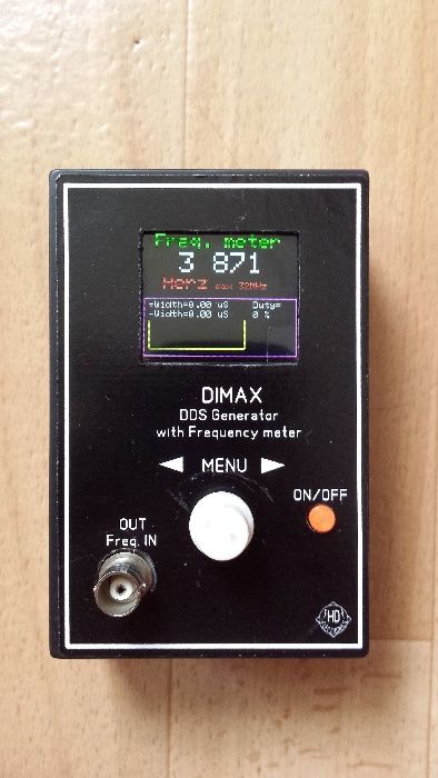 DDS честотен генератор "DIMAX" 0,1Hz-36MHz + честотомер до 160Mhz