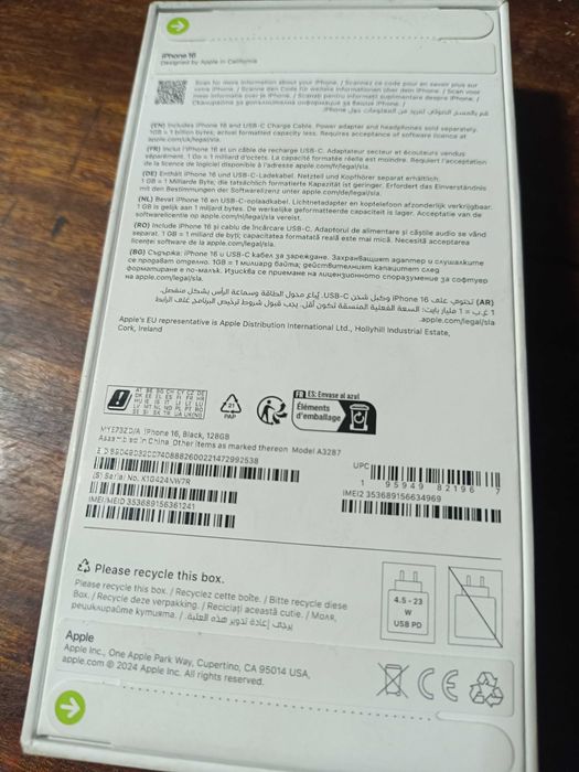 IPhone 16 128 gb black