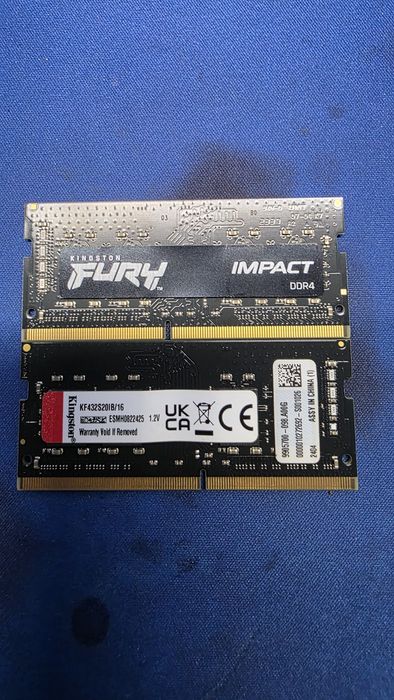 Kit Memorie RAM Laptop 32GB DDR4 (2x16GB) 3200MHz Kingston FURY Impact