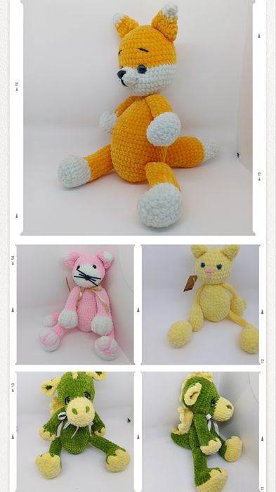 Плетени пухкафи играчки